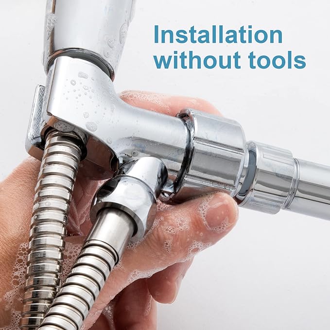 OFFO Shower Head Holder for Handheld Shower Head, Adjustable Shower Arm Mount - Image 4