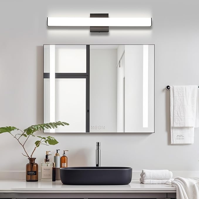 Bathroom Vanity Light Brushed Nickel Square LED 24 inch 14W 4000K Natural White - Image 6