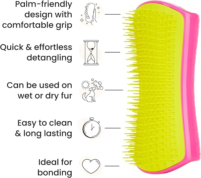 Pet Teezer Detangling Dog Grooming Brush, Dog Bath Brush - Image 4