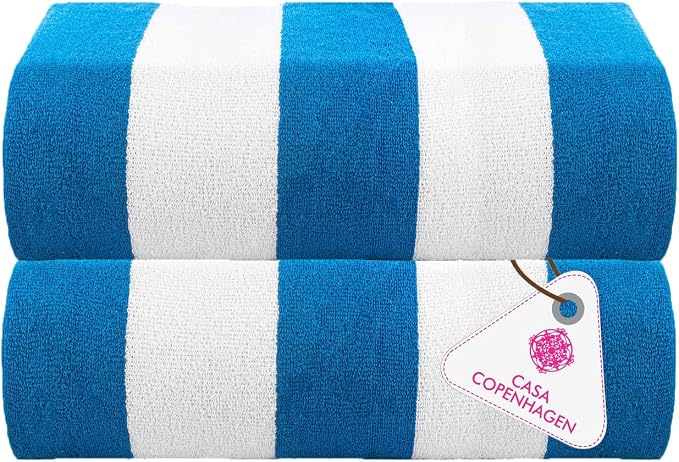 CASA COPENHAGEN Cabana Pool Towels Designed in Denmark Rough and Tough by CASACOPENHAGEN