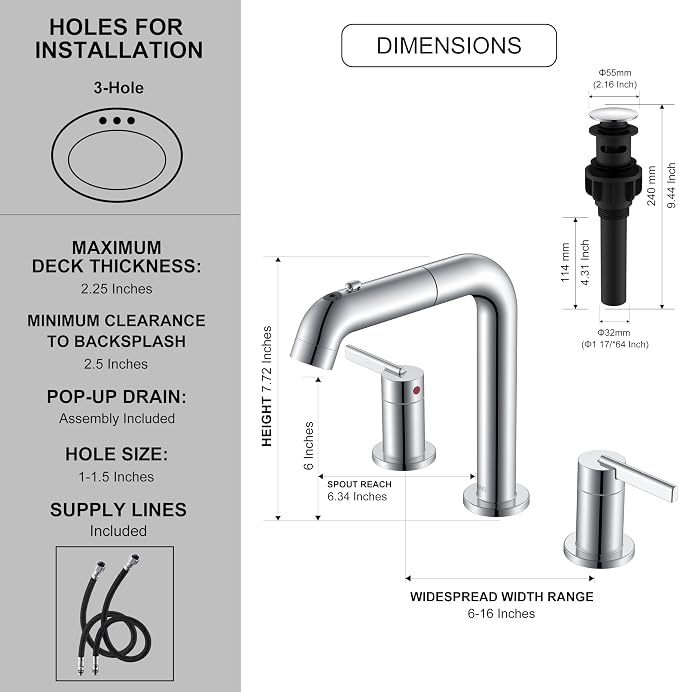 KENES Pull Down Bathroom Faucet - Image 6