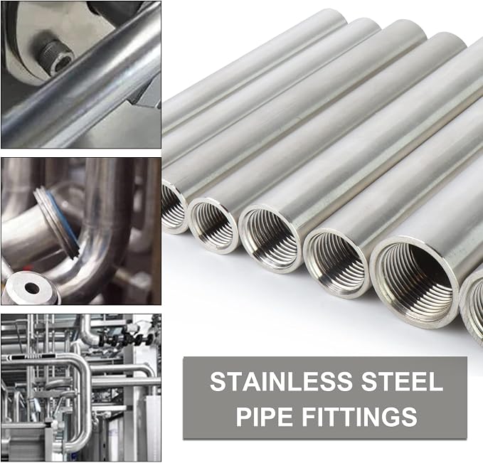 TAISHER 2PCS Stainless Steel Pipe Fittings, 1/4" NPT x 1/4" NPT Female Threaded - Image 7