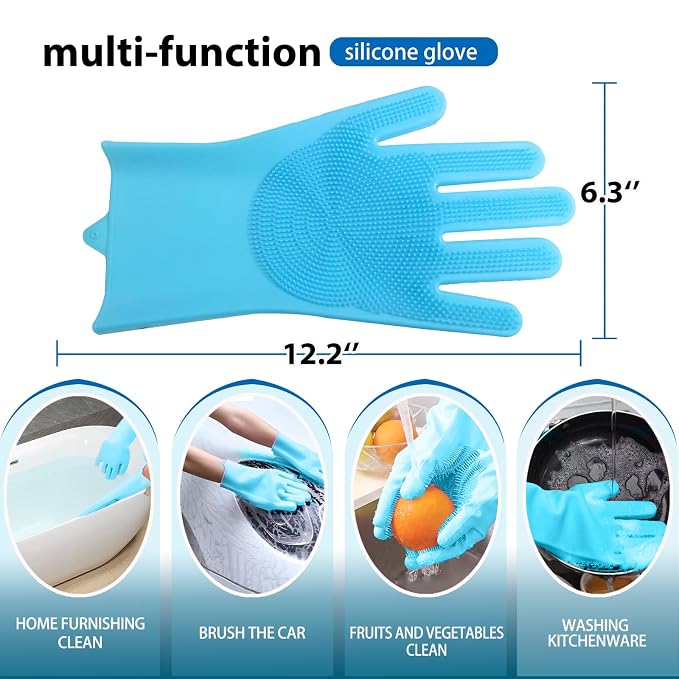 Dog Shampoo Brush, Dog Bath Brush, and Dog Washing Gloves | Essential Dog Bath - Image 5