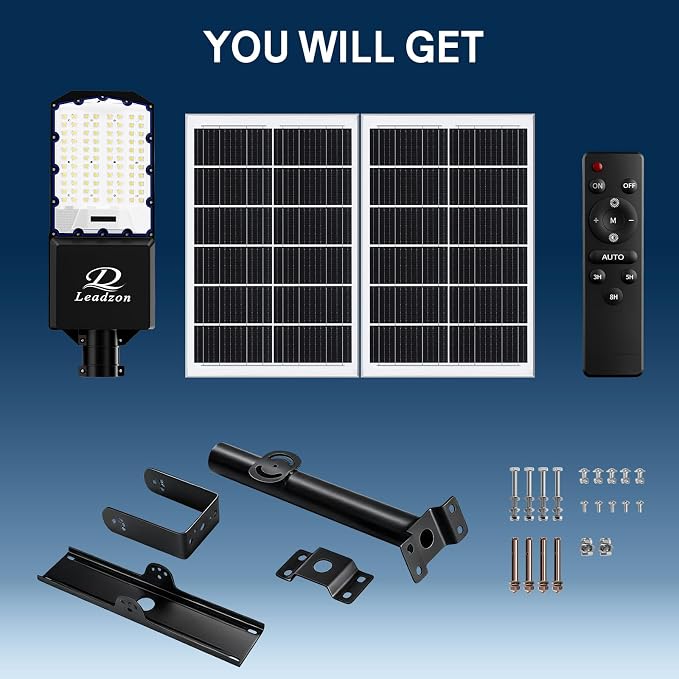 10800w Solar Street Lights Outdoor Waterproof Black, 650000LM Super Bright LED - Image 8