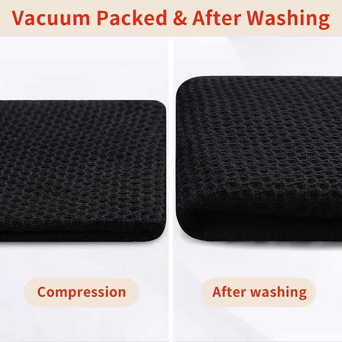 Homaxy 100% Cotton Waffle Weave Kitchen Dish Towels, Ultra Soft Absorbent Quick - Image 8