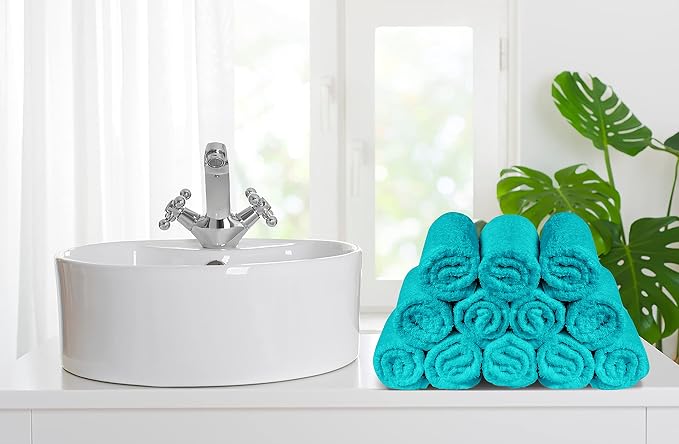 Softolle 100% Cotton Washcloths 24 Pack Soft, Highly Absorbent Washcloth - Image 7