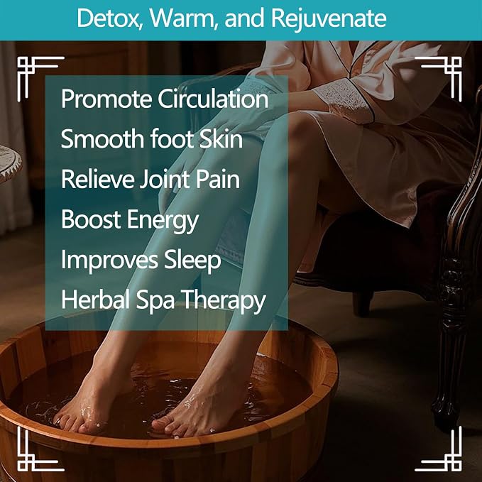 Foot Soaking Salts with Herbs, Epsom Salt, and Mugwort, Foot Bath Spa - Image 3