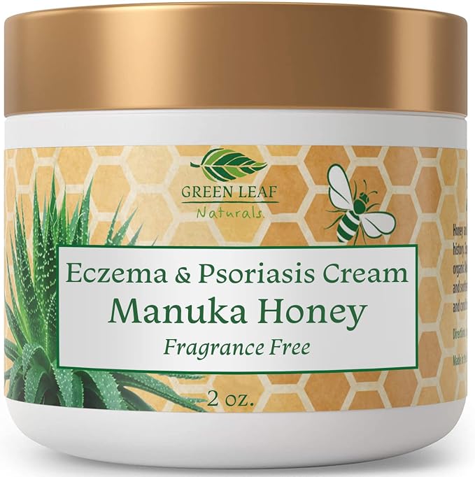 Manuka Honey Eczema Cream Moisturizing Lotion Fragrance Free by AmazingAloeVerabyGLN