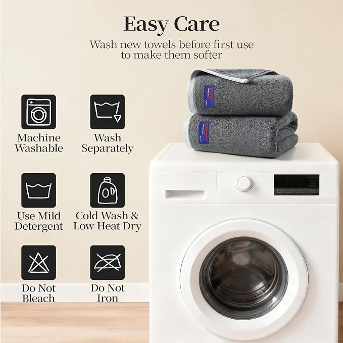 REDKISS 6 Pack Cotton Towel Set - Image 9