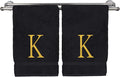 Monogrammed Hand Towel, Personalized Initial Gift, Extra Absorbent 100% Turkish by BareCotton