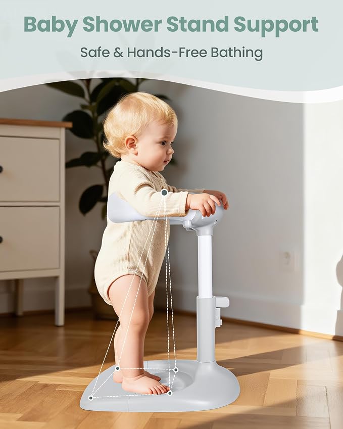 Baby Shower Stand for Infant to Toddler 6–36 Months, Baby Bath Stand Support - Image 4
