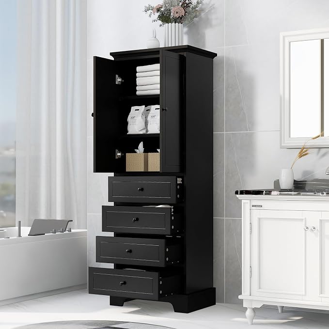 Tall Narrow Storage Cabinet by Virubi