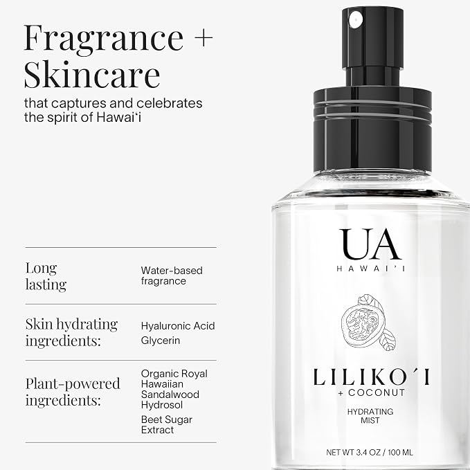 Lilikoi Coconut Body and Hair Mist from Hawaii, Hair Perfume - Image 3