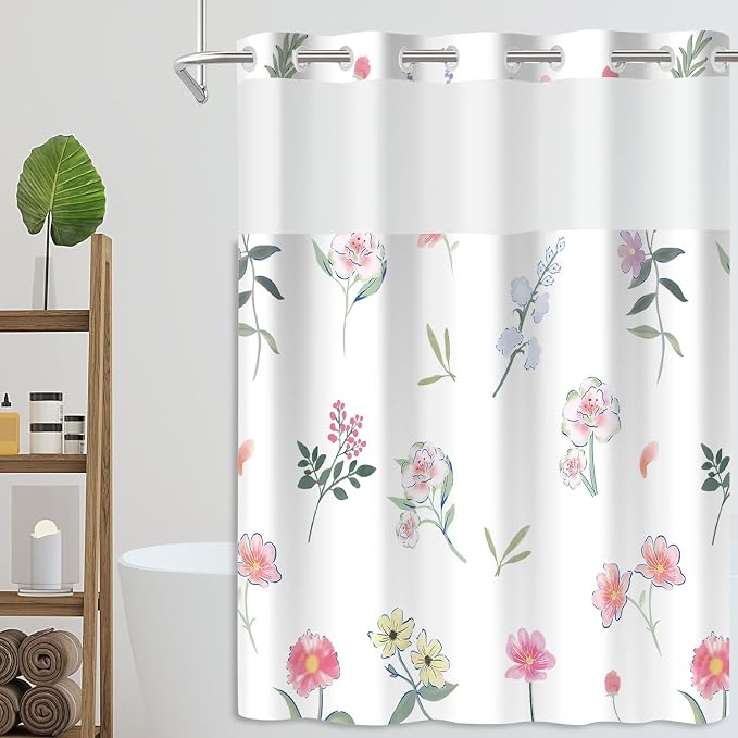 No Hook Shower Curtain Set - Image 7