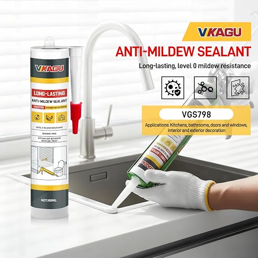 VGS 798 Professional Silicone Sealant Caulk 10.15 Oz Cartridge, 12 Pack - Image 2