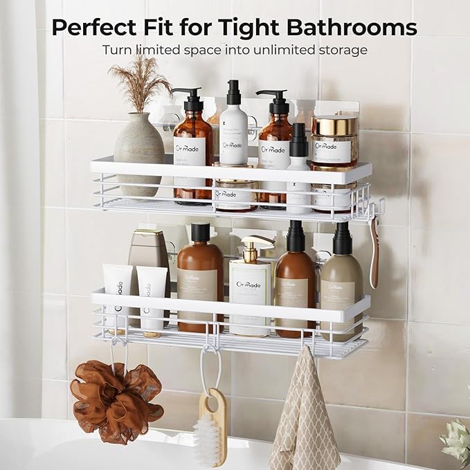 Orimade Shower Caddy with 5 Hooks - Image 9