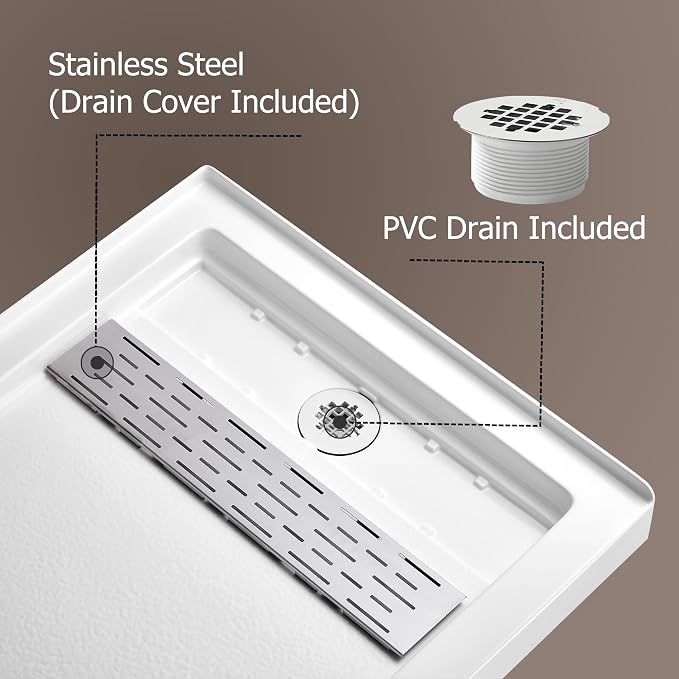 MORVANO 32 x 60 Shower Base - Image 4