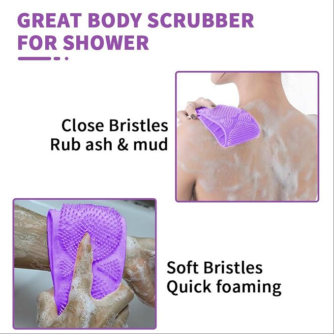 Silicone Back Scrubber for Shower, Silicone Body Scrubber, 35 Inch Extra Long - Image 7