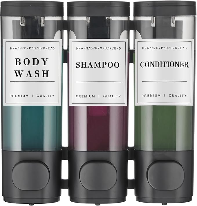 Shower Soap Dispenser Wall Mounted No Drill Shampoo Dispenser - Image 2