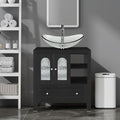 30-Inch Black Bathroom Vanity by Solidee