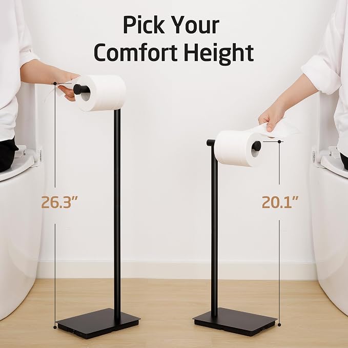KES Toilet Paper Holder Stand 26.2 Inch Toilet Tissue Holder - Image 7