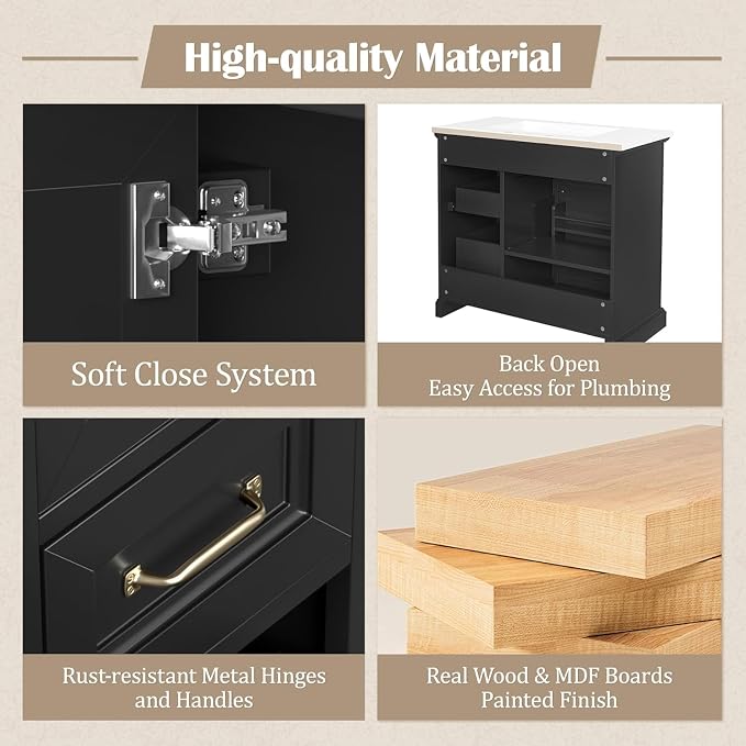 Linique 36" Bathroom Vanity - Image 6