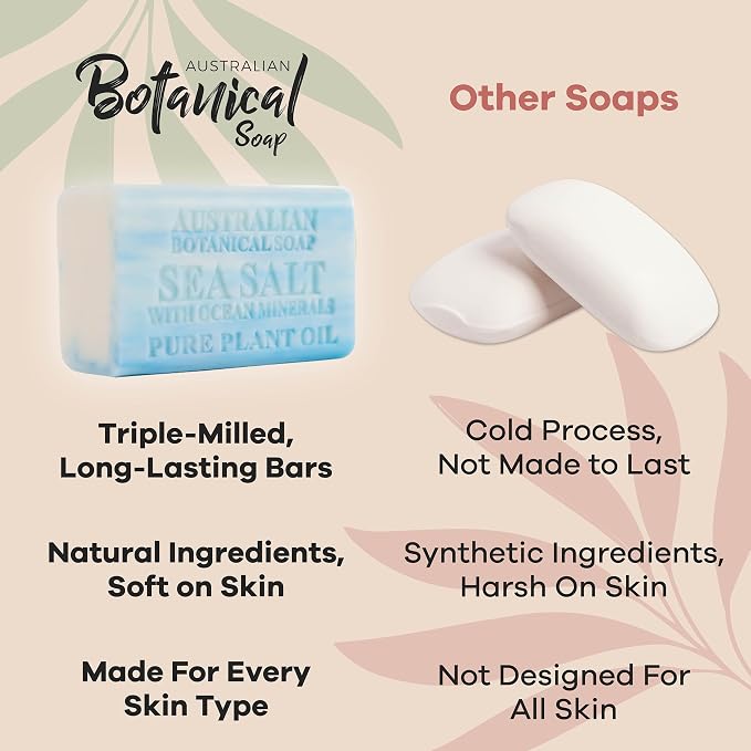 Australian Botanical Soap Variety Pack Includes 4 Valencia Orange and 4 Sea - Image 6