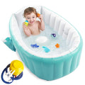 Inflatable Baby Bathtub with Air Pump, Baby Bath Tub Toddler Bathtub, Foldable by EZYCOK