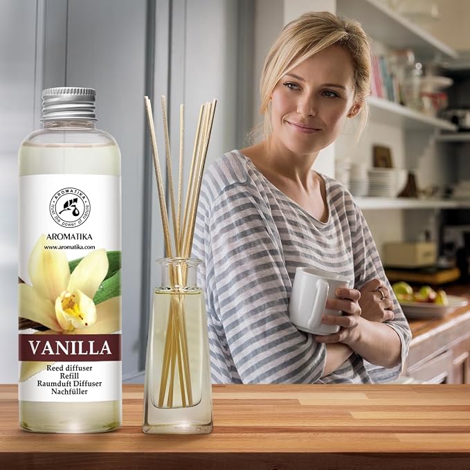 Vanilla Diffuser Refill w/Natural Essential Vanilla Oil 6.8 Fl Oz - Image 3