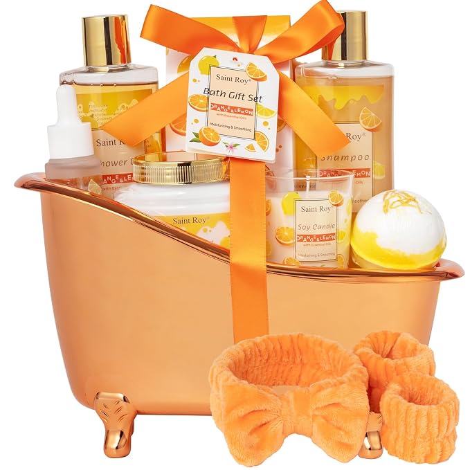 Orange Scents spa gift set Great Gift Lemon Spa Gifts - Image 9