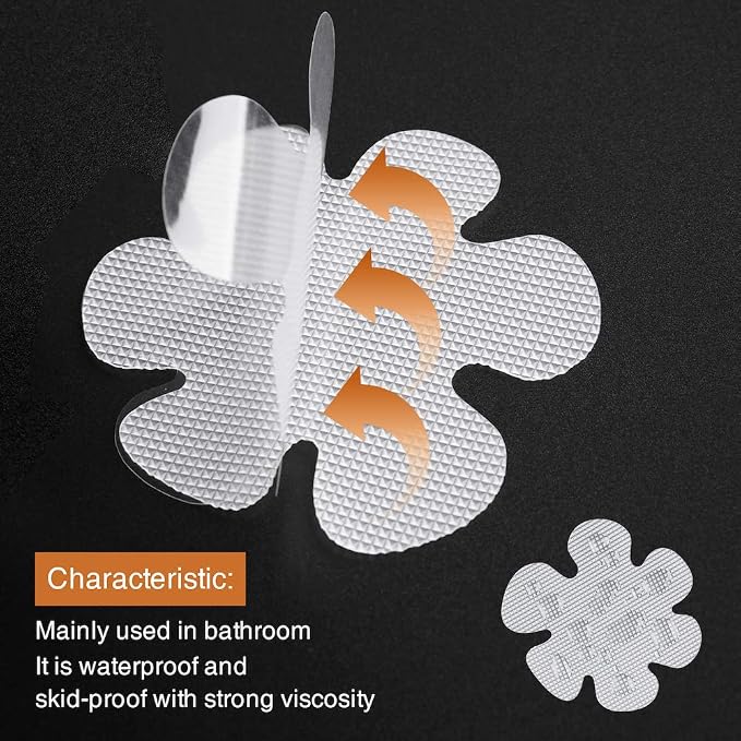 Original Bathtub Stickers Non-Slip, Safety Shower Treads Adhesive Appliques - Image 2