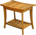 JONATHAN Y STL1001A Tucker 22.1" Traditional Classic Slatted Solid Acacia Wood by JONATHANY