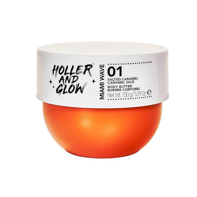 Holler And Glow Miami Wave Salted Caramel Body Butter, Body Butter by HollerAndGlow