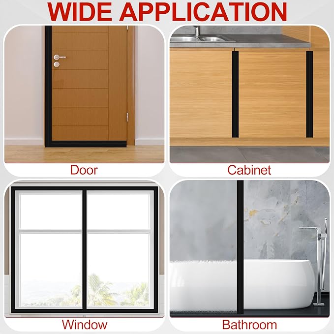 MYFAMIREA Door Weather Stripping 1IN x 20FT Door Draft Stopper Seal Tape - Image 7