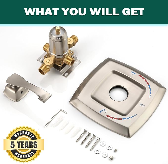 2 Way Shower Diverter Mixing Valve, Dual-Function Pressure Balance Shower - Image 6