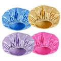 AmazerBath Shower Cap, Double Layers Hair Cap by AmazerBath