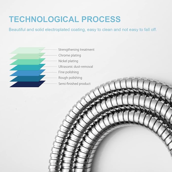 OFFO Shower Hose, 48 Inch Bidet Hose High Pressure Explosion Proof Toilet Hose - Image 6