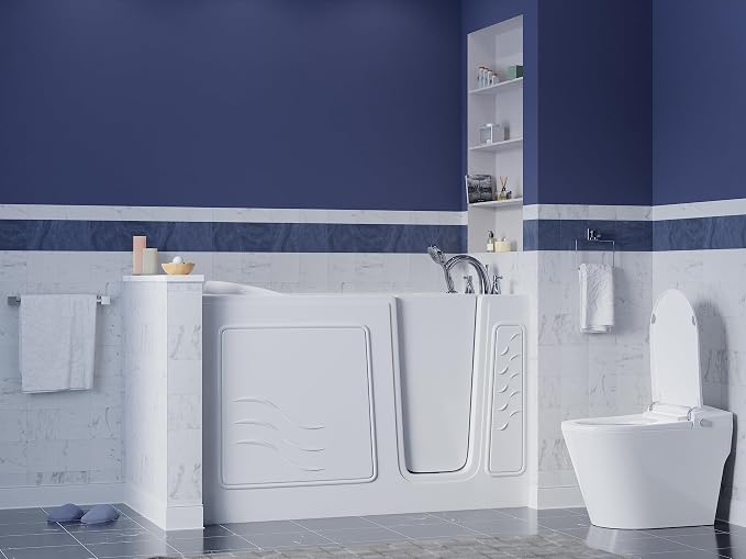 ANZZI Walk-In Soaking Tub 30x60 in Right Drain Quick Fill White – Deep - Image 2