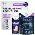 Lavender Foot Soak & Callus Remover Gel Kit by FOOTCURE