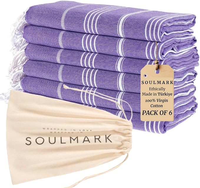 SOULMARK 100% Cotton Turkish Beach Towel by SOULMARK