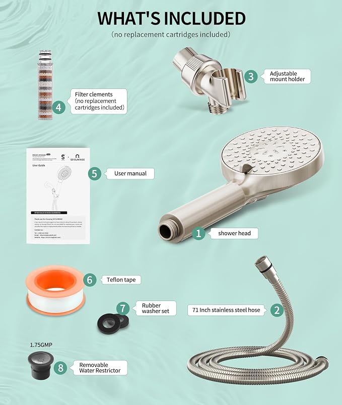 SR SUN RISE Filtered Shower Head - Image 9