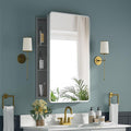 Medicine Cabinet 20 x 28 Inch, Metal Beveled Mirror, Adjustable Shelves by Unknown