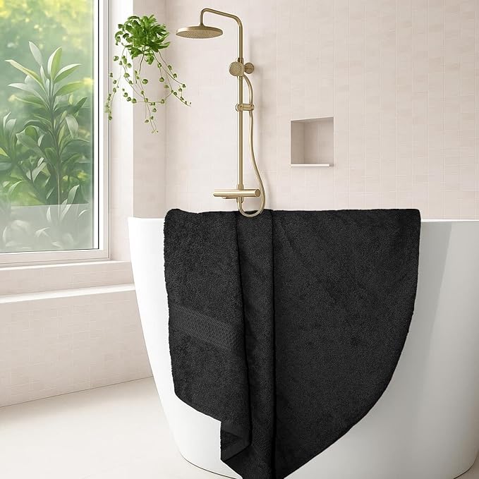 RIVERSIDE 100% Ring Spun Cotton Large Bath Towels Set of 4, 27 x 54 Inches – - Image 2