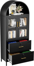 73''H Metal Arch File Cabinet, Filing Cabinet by JAORD