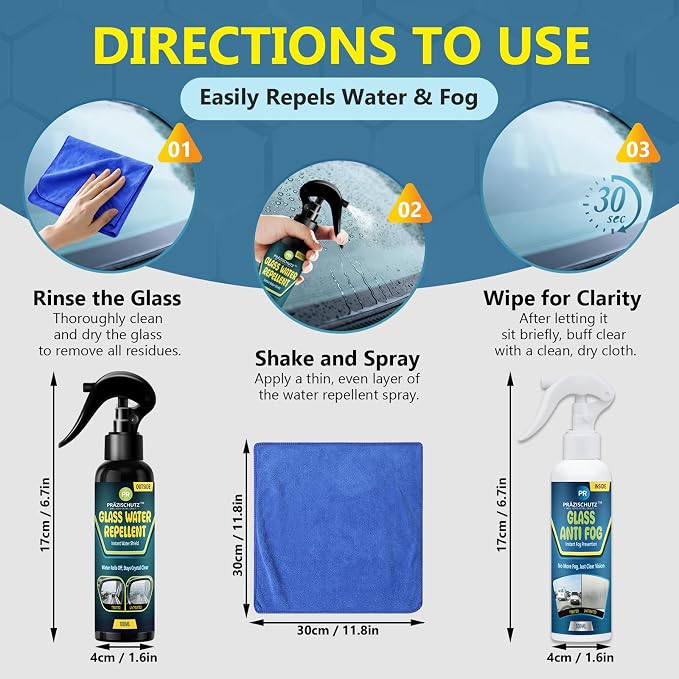 Glass Water Repellent Spray & Anti Fog Spray - Image 6