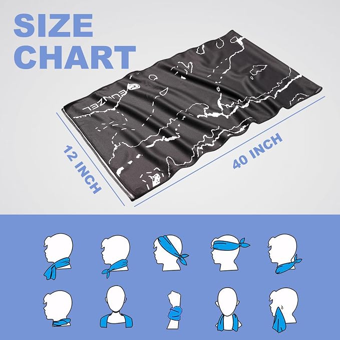 Cooling Towel, Ice Towel for Neck, Soft Microfiber Chilly Towel Stay Cool for - Image 7