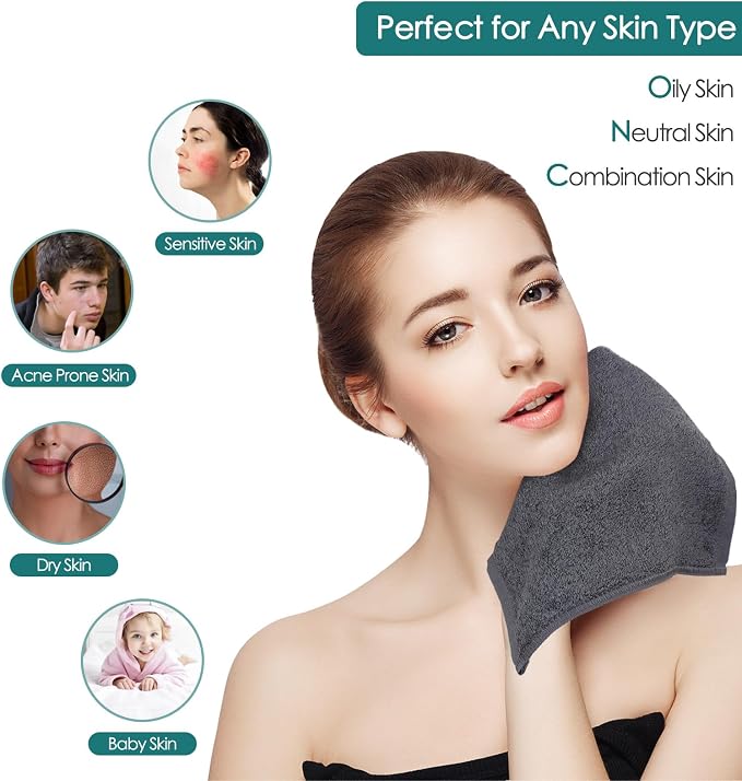 Wash Cloths 12 Pack, Super Soft and Skin Friendly Face Towel - Image 3