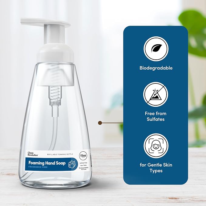 Clean Revolution Foaming Hand Soap, Moisturizing, Ready To Use Formula - Image 4