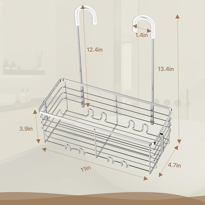 DELLAN Hanging Shower Organizer, Shower Rack - Image 5