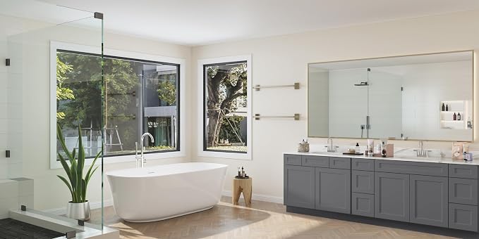ROOMTEC Bathroom Cabinet, Soft-Close Drawer Slides Morden Bathroom Sink Vanity - Image 7